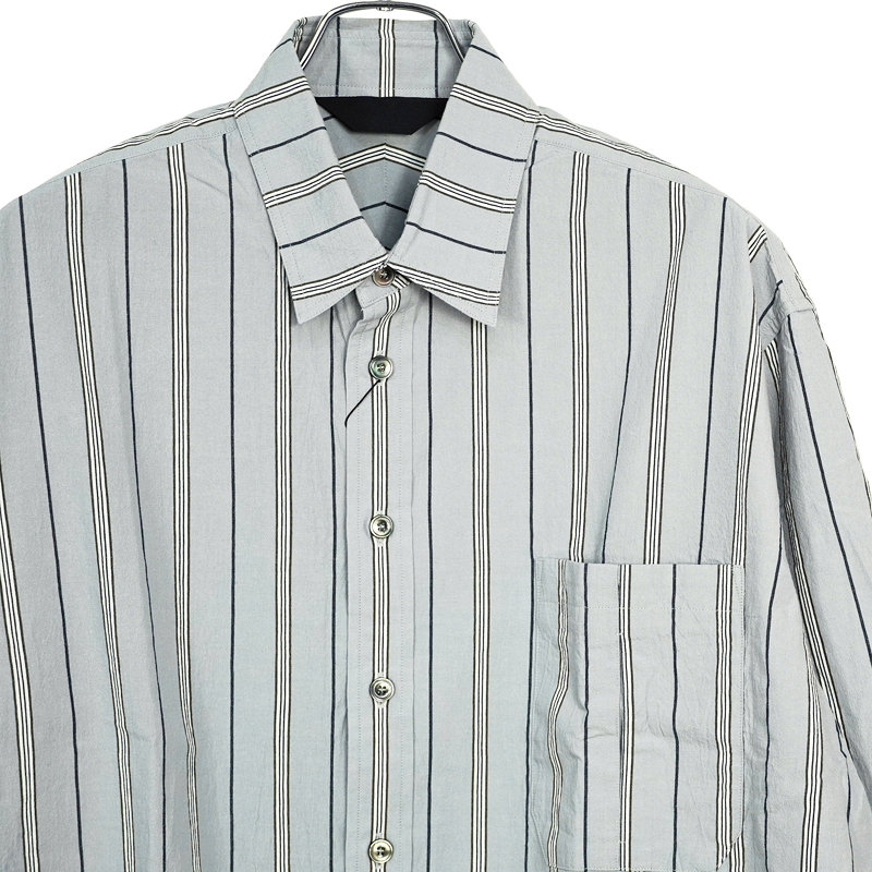 ESSAY [ BIG SHIRT (SH-2) ] GREY STRIPE | ロイド・エフダブリュー