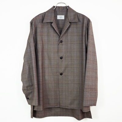 URU [ OPEN COLLAR SHIRTS ] BROWN