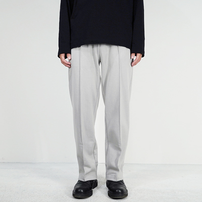 MATSUFUJI [ Slim Straight Sweat Pant ] L.GRAY