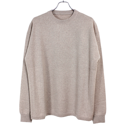 crepuscule [ Cashmere crew ] PINKBEIGE