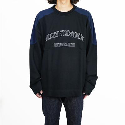 ESSAY [ NEW WAVE SWEAT (TS-1) ] BLACK×NAVY