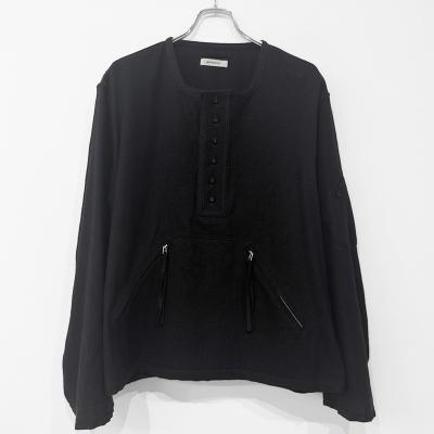 MATSUFUJI [ Milling Wool Pullover Jacket ] BLACK