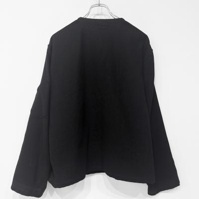 MATSUFUJI [ Milling Wool Pullover Jacket ] BLACK