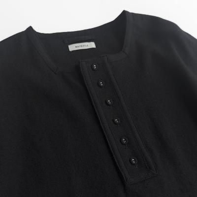 MATSUFUJI [ Milling Wool Pullover Jacket ] BLACK