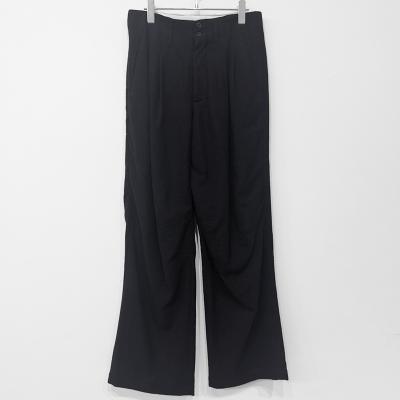 MATSUFUJI [ Milling Wool Wide Trousers ] BLACK