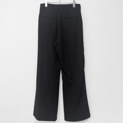 MATSUFUJI [ Milling Wool Wide Trousers ] BLACK