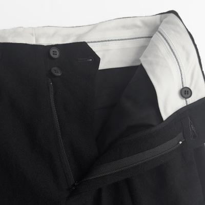 MATSUFUJI [ Milling Wool Wide Trousers ] BLACK
