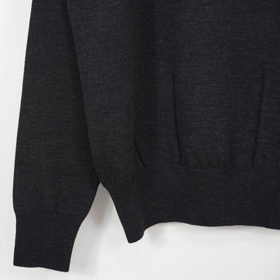 crepuscule [ Wool Polo L/S ] C.GRAY