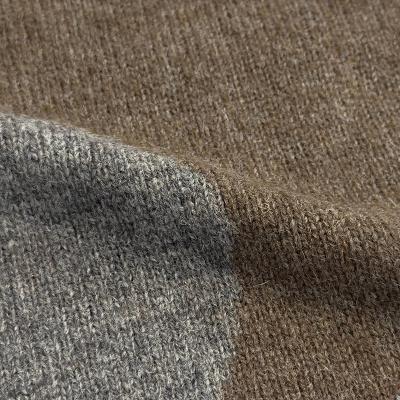 MATSUFUJI [ Wool Cardigan Caribou Knit ] BGE×BRN