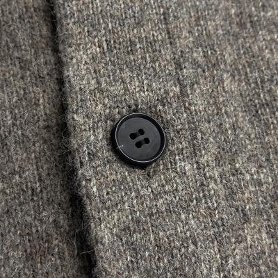 MATSUFUJI [ Wool Cardigan Caribou Knit ] BGE×BRN