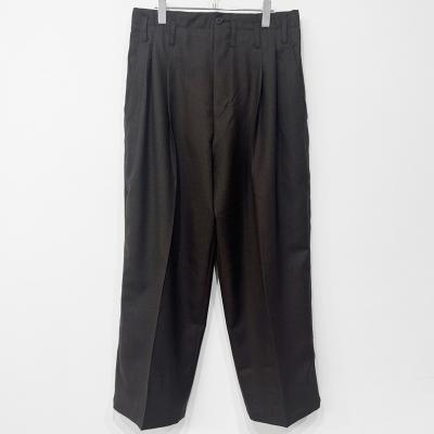 ESSAY [ WOOL WIDE STRAIGHT TROUSERS (P-1) ] BROWN