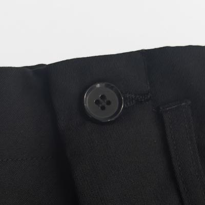 ESSAY [ WOOL GABARDINE WIDE STRAIGHT TROUSERS (P-1) ] BLACK