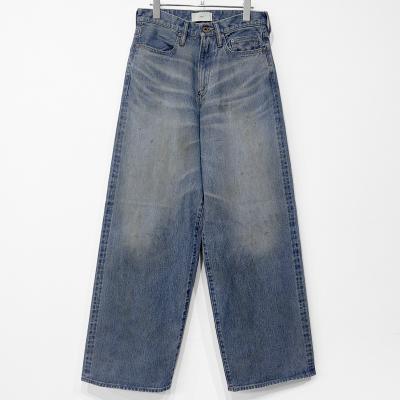 SUGARHILL [ FADED MODERN DENIM PANTS WIDE CUT ] FADED INDIGO