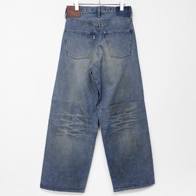 SUGARHILL [ FADED MODERN DENIM PANTS WIDE CUT ] FADED INDIGO