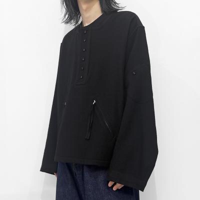 MATSUFUJI [ Milling Wool Pullover Jacket ] BLACK