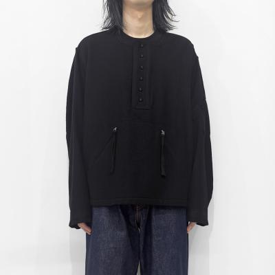 MATSUFUJI [ Milling Wool Pullover Jacket ] BLACK