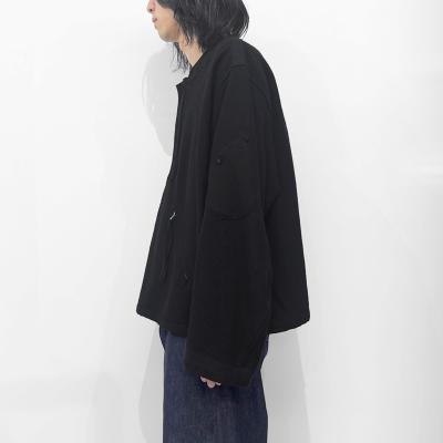 MATSUFUJI [ Milling Wool Pullover Jacket ] BLACK