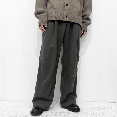 MATSUFUJI [ Milling Wool Wide Trousers ] TAUPE