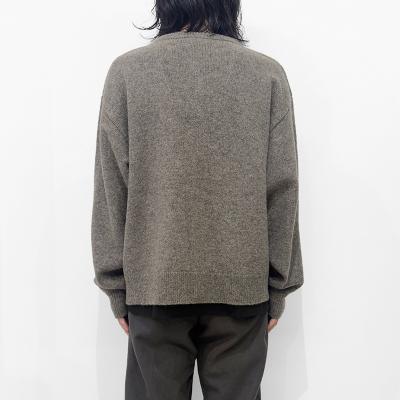 MATSUFUJI [ Wool Cardigan Caribou Knit ] BGE×BRN