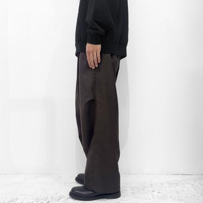 ESSAY [ WOOL WIDE TRACK TROUSERS (P-2) ] BROWN