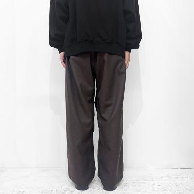 ESSAY [ WOOL WIDE TRACK TROUSERS (P-2) ] BROWN