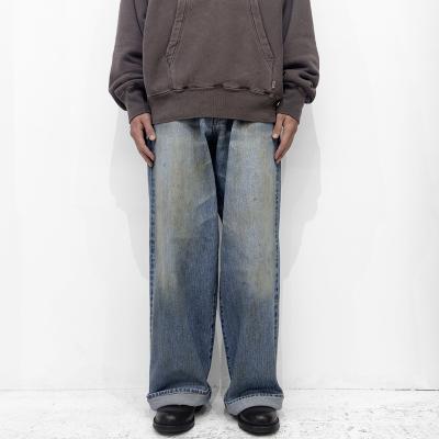 SUGARHILL [ FADED MODERN DENIM PANTS WIDE CUT ] FADED INDIGO