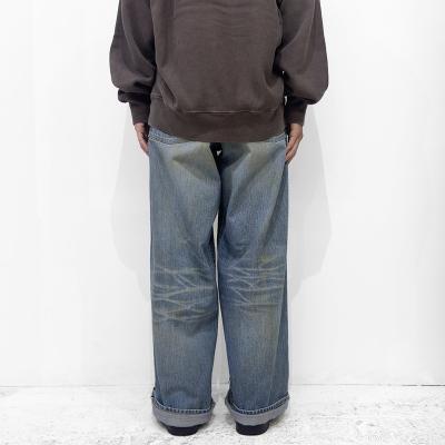SUGARHILL [ FADED MODERN DENIM PANTS WIDE CUT ] FADED INDIGO