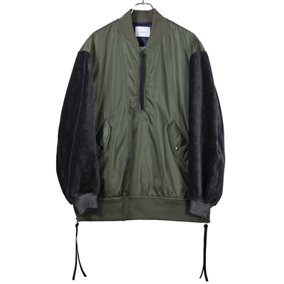 nuterm [ Pull Over Bomber Jacket ] O.D.