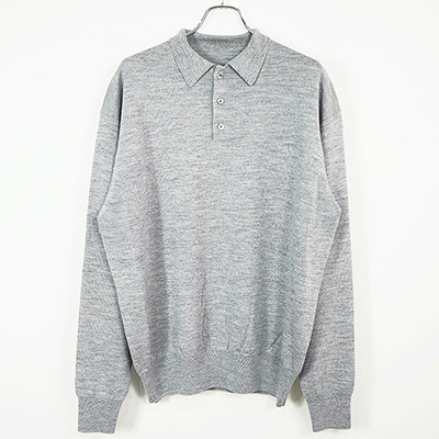 crepuscule [ Wool Polo L/S ] GRAY