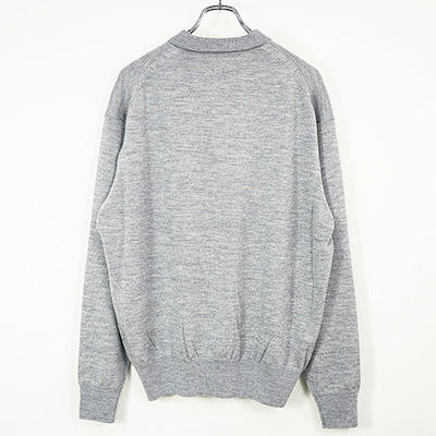 crepuscule [ Wool Polo L/S ] GRAY