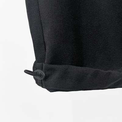 MATSUFUJI [ Water-repellent Wool Wide Cargo Trousers ] BLACK
