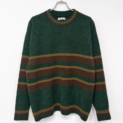 MATSUFUJI [ Border Knit ] GREEN