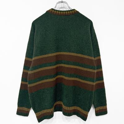 MATSUFUJI [ Border Knit ] GREEN
