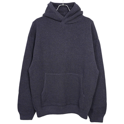 crepuscule [ Moss stitch hoodie ] NAVY