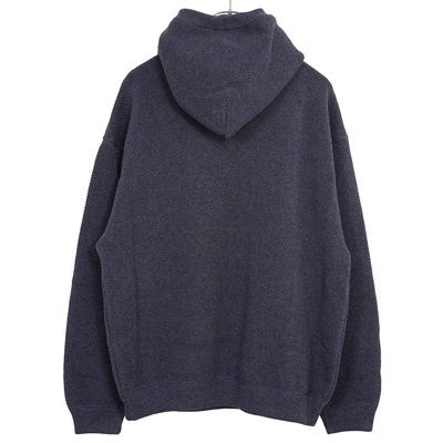crepuscule [ Moss stitch hoodie ] NAVY