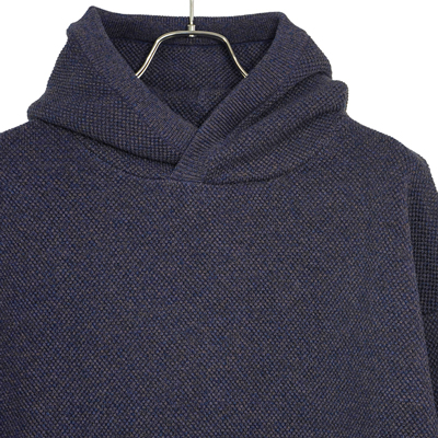 crepuscule [ Moss stitch hoodie ] NAVY