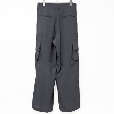 MATSUFUJI [ Water-repellent Wool Wide Cargo Trousers ] GRAY