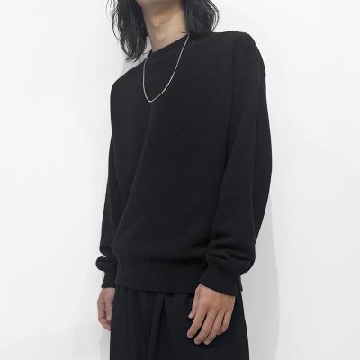 crepuscule [ Co/Wo Moss Stitch P/O ] BLACK