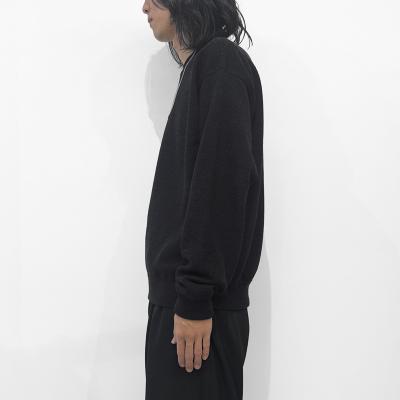 crepuscule [ Co/Wo Moss Stitch P/O ] BLACK