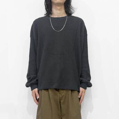 refomed [ AZEAMI THERMAL TEE ] CHARCOAL