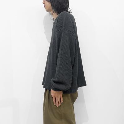 refomed [ AZEAMI THERMAL TEE ] CHARCOAL