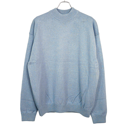 crepuscule [ Moc neck L/S ] BLUE×GRAY