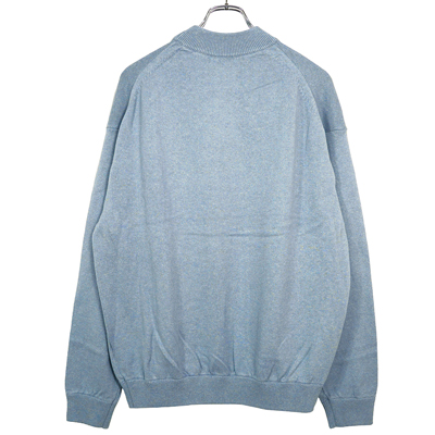 crepuscule [ Moc neck L/S ] BLUE×GRAY