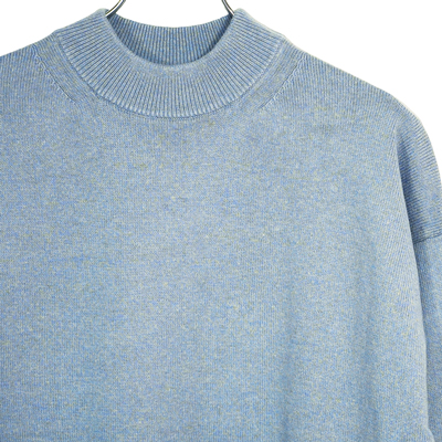 crepuscule [ Moc neck L/S ] BLUE×GRAY