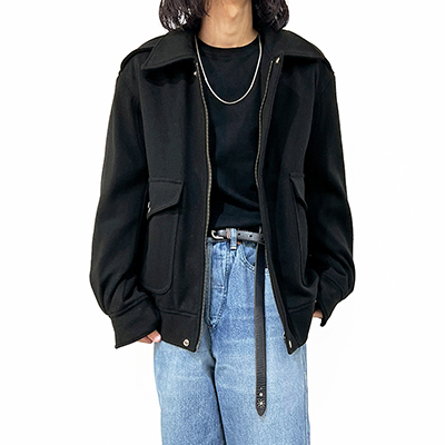 SUGARHILL [ OLD MELTON FLIGHT JACKET ] BLACK