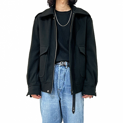 SUGARHILL [ OLD MELTON FLIGHT JACKET ] BLACK