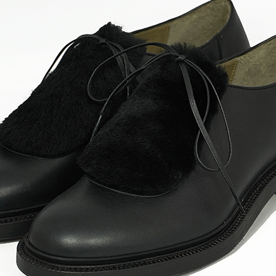 MATSUFUJI [ 3way Tyrolean Lace-Up Shoes ] BLK×BLK