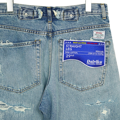 DAIRIKU [ Repair Straight Denim Pants ] Indigo