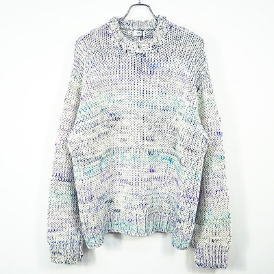 URU [ CREW NECK KNIT ] WHITE