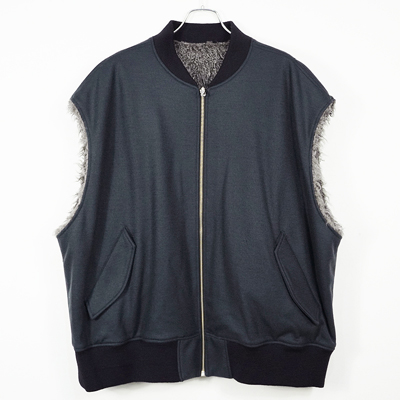 URU [ ZIP UP VEST ] CHARCOAL